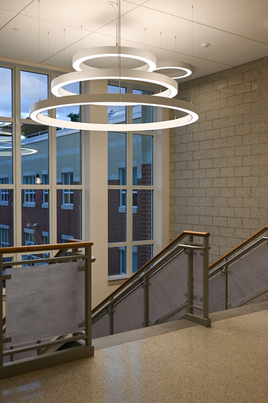 Lighting fixture over stairs