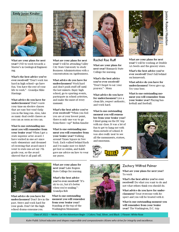 School Newsletters Kulm Public School