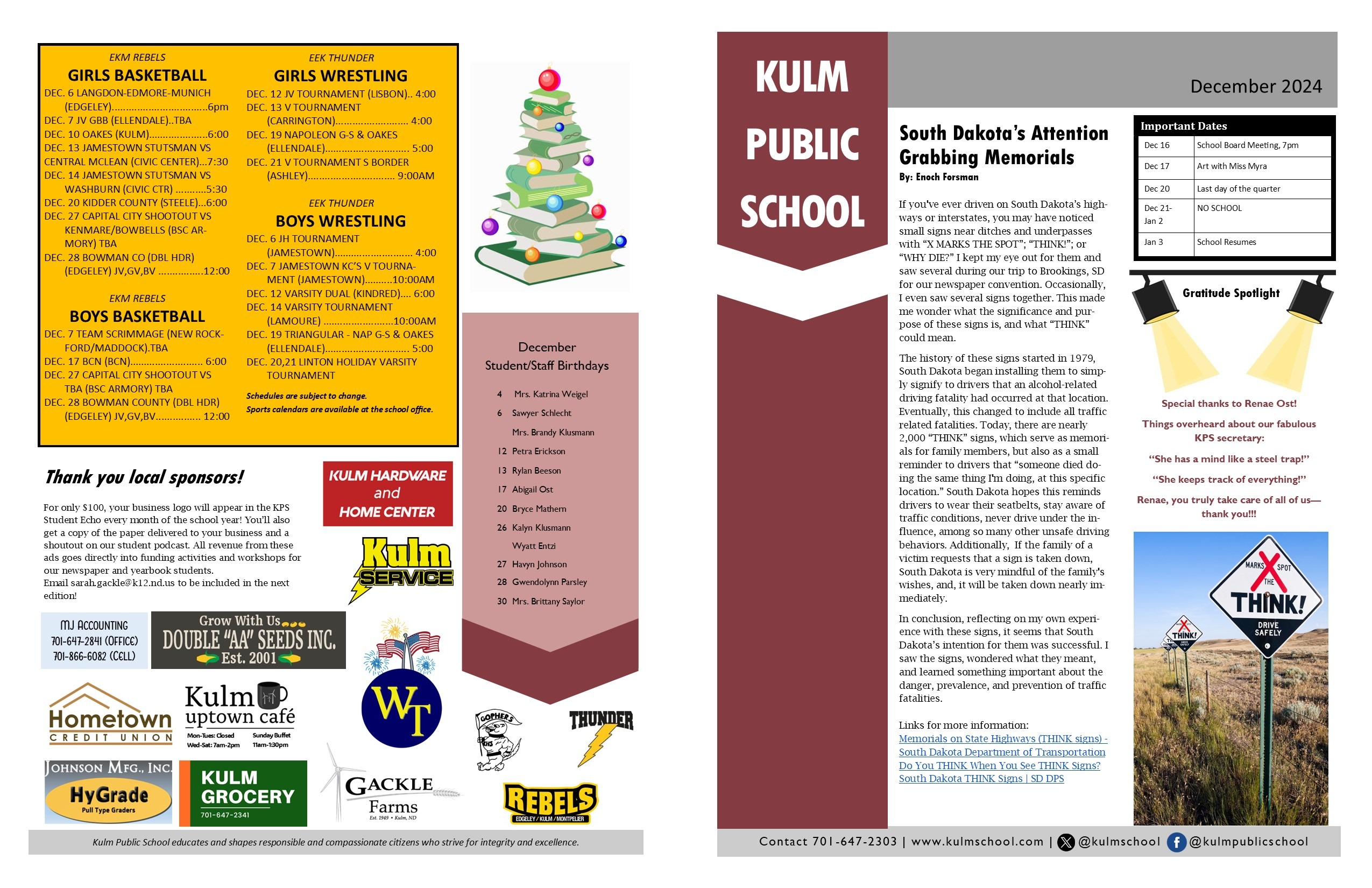 School ​Newsletters