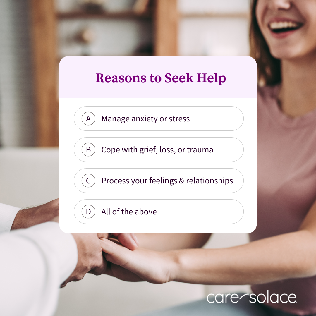 Reasons to seek help