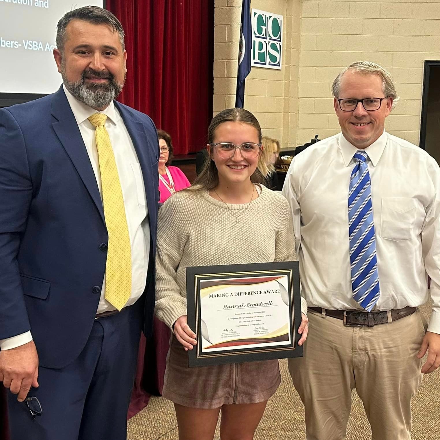 Hannah Broadwell was commended for her life-saving quick response in identifying the signs of a stroke. Her actions may have saved a life. We thank Ms. Nestor for fostering such valuable skills in our students, empowering them to respond with clarity and care in crucial moments.