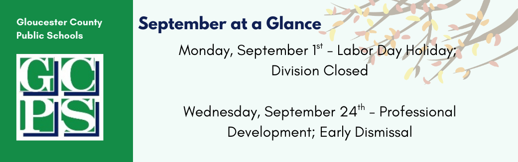 September at a Glance