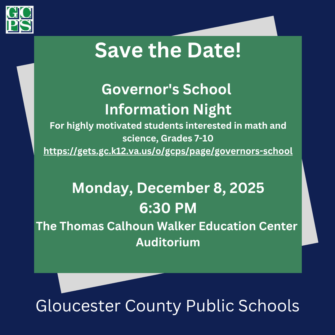 Annual Gov School Information Night Dec 8
