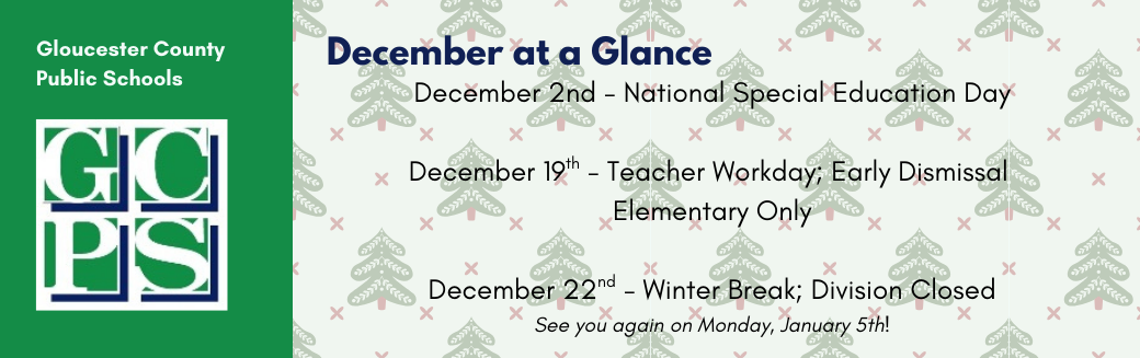 December at a Glance