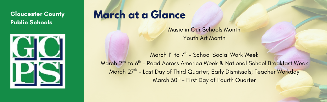 March at a glance