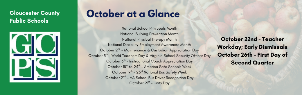 GCPS October at a Glance