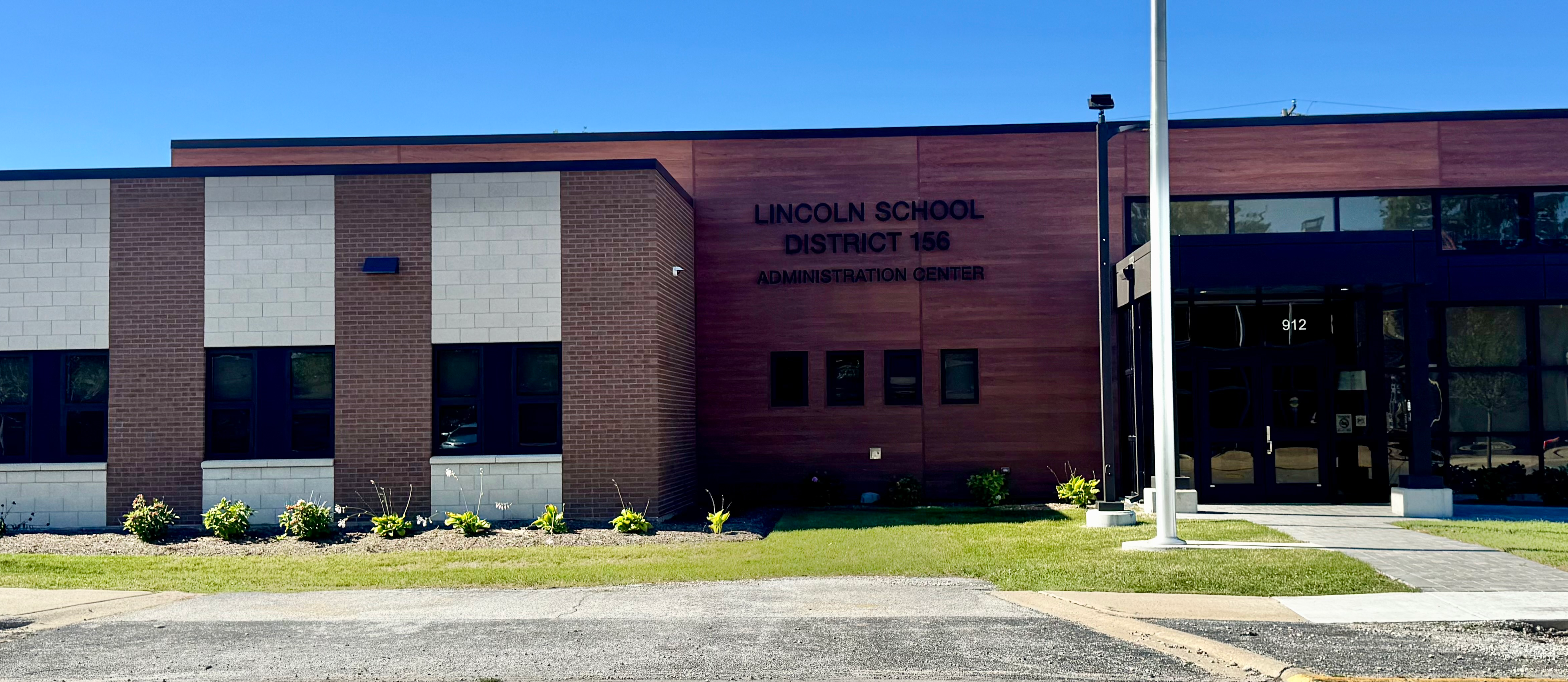front of building
