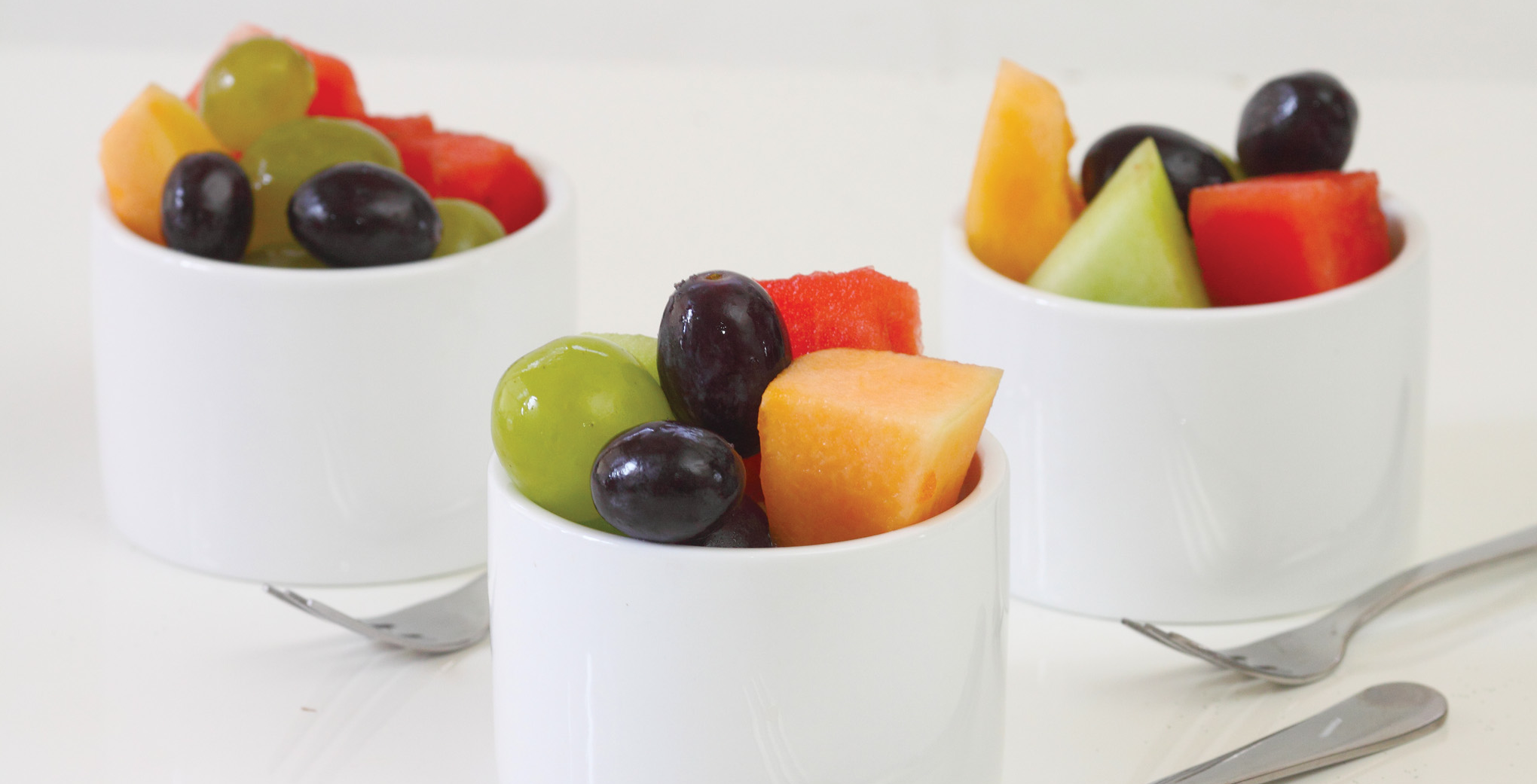 Photo: three small fruit cups