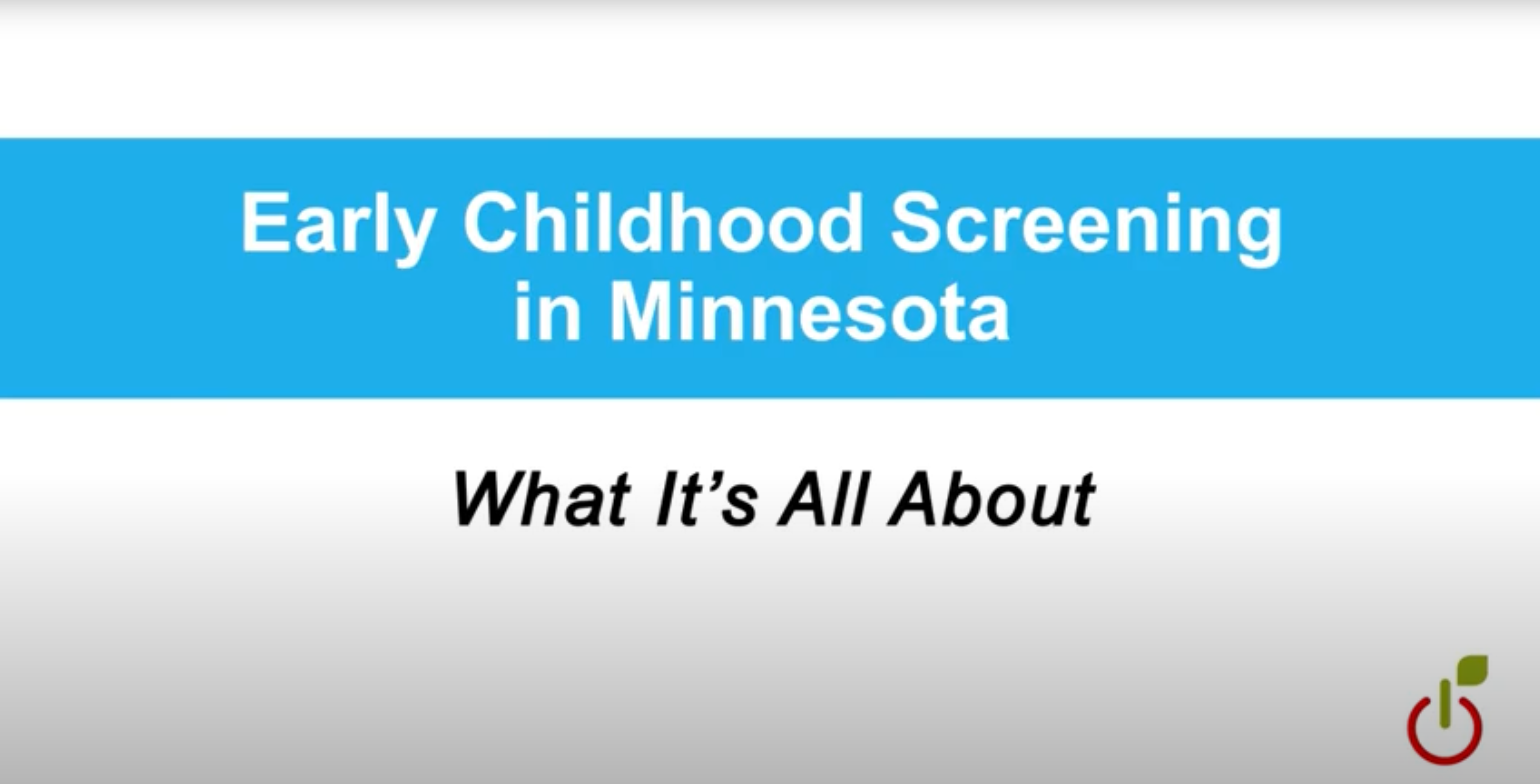 Early Childhood Screening St Francis Area Schools