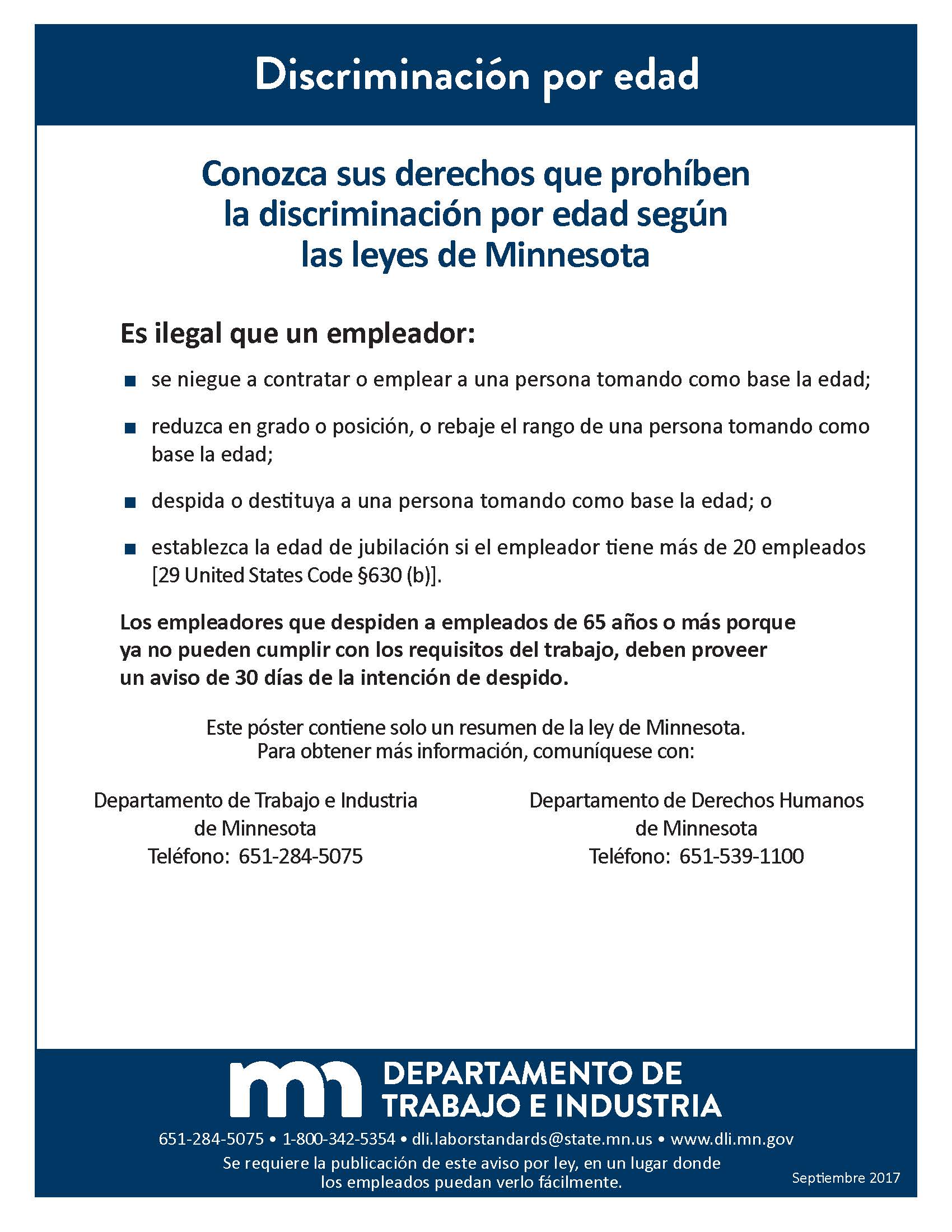 MN Age Discrimination Spanish