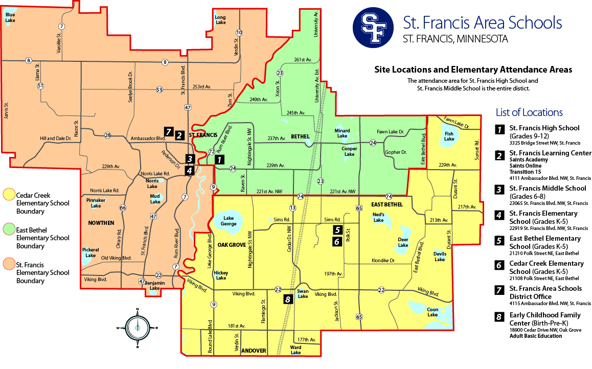 SFAS boundary map