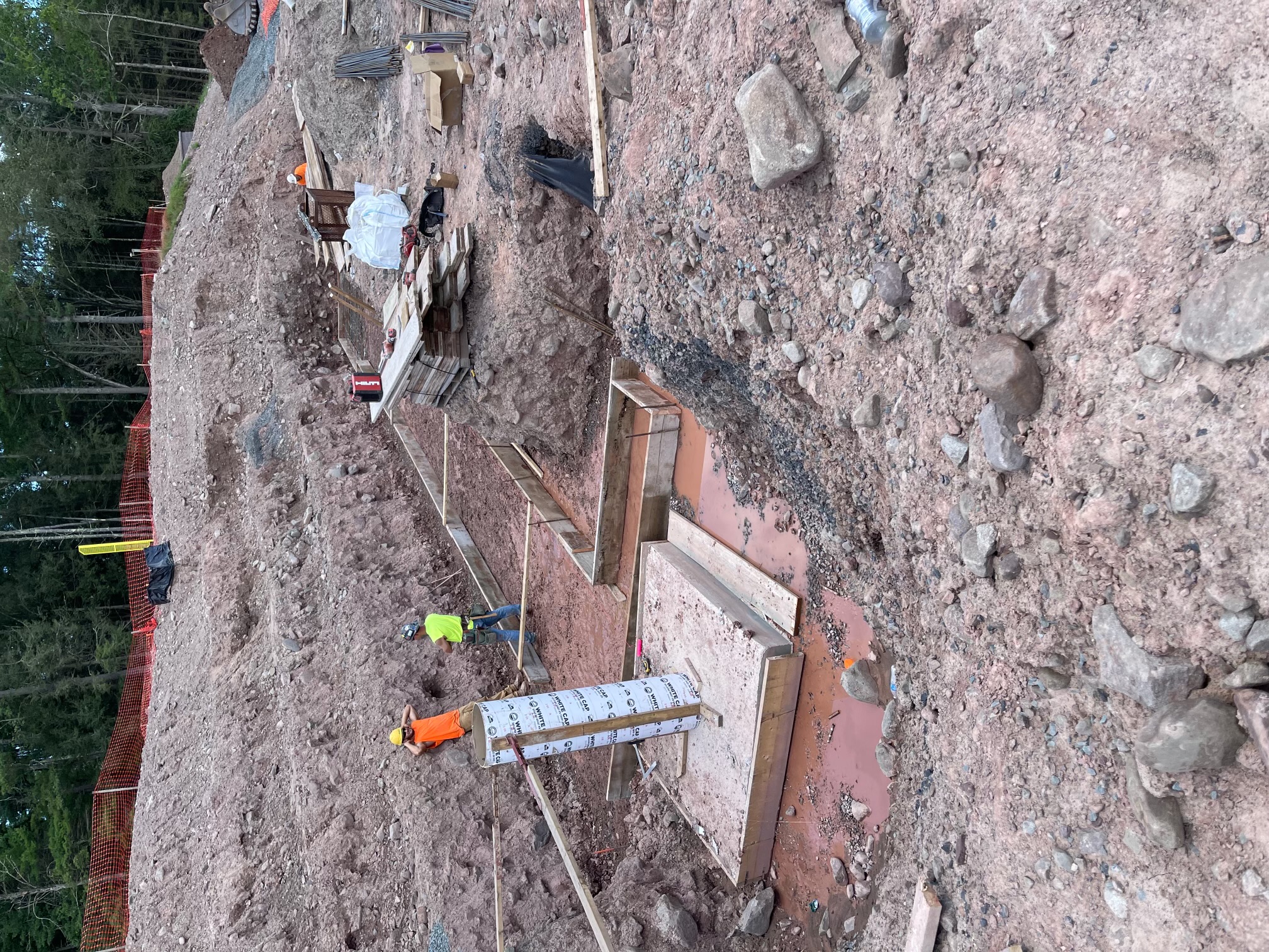 Footings for bleachers