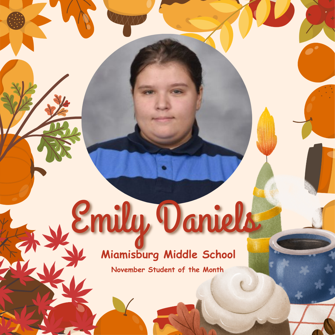 Emily Daniels Student of the Month