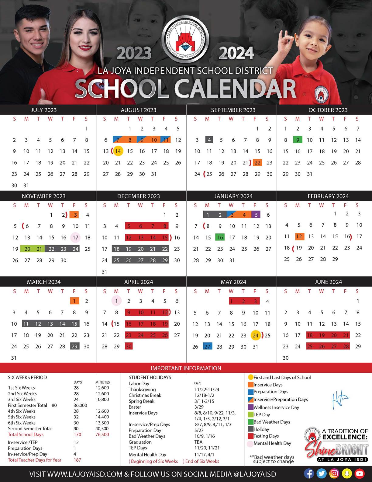 updated calendar
