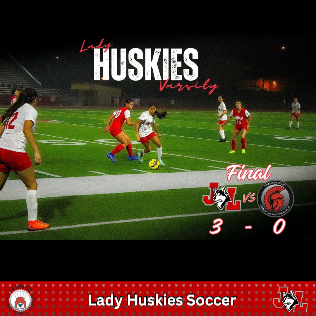 Lady Huskies Varsity Soccer win 3-0 against Roma