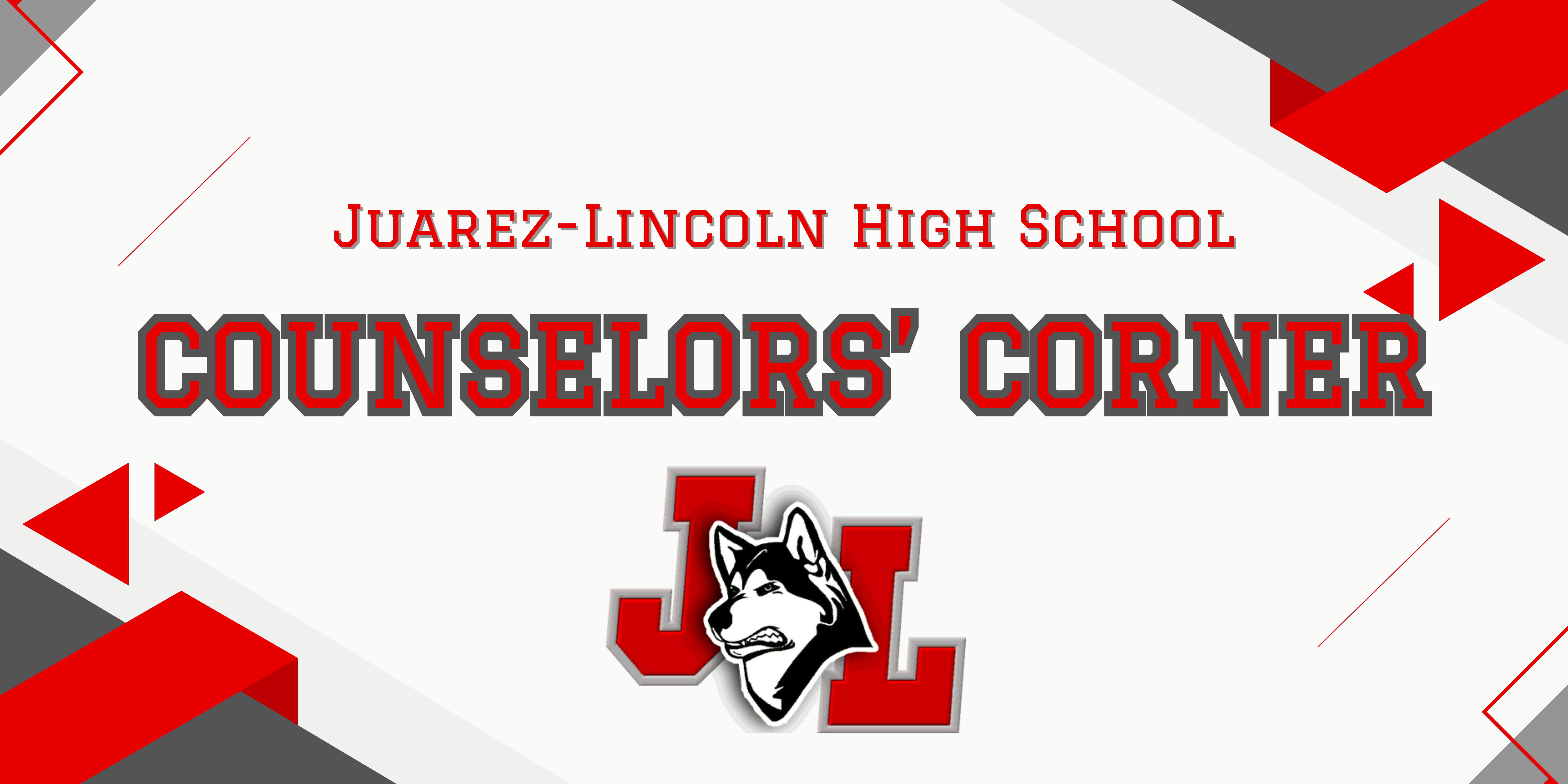 "counselor's corner" banner