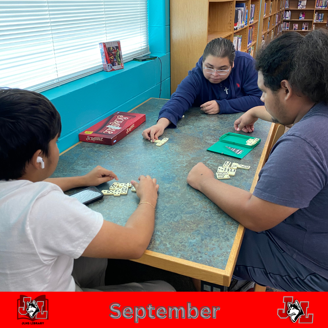 students playing dominoes