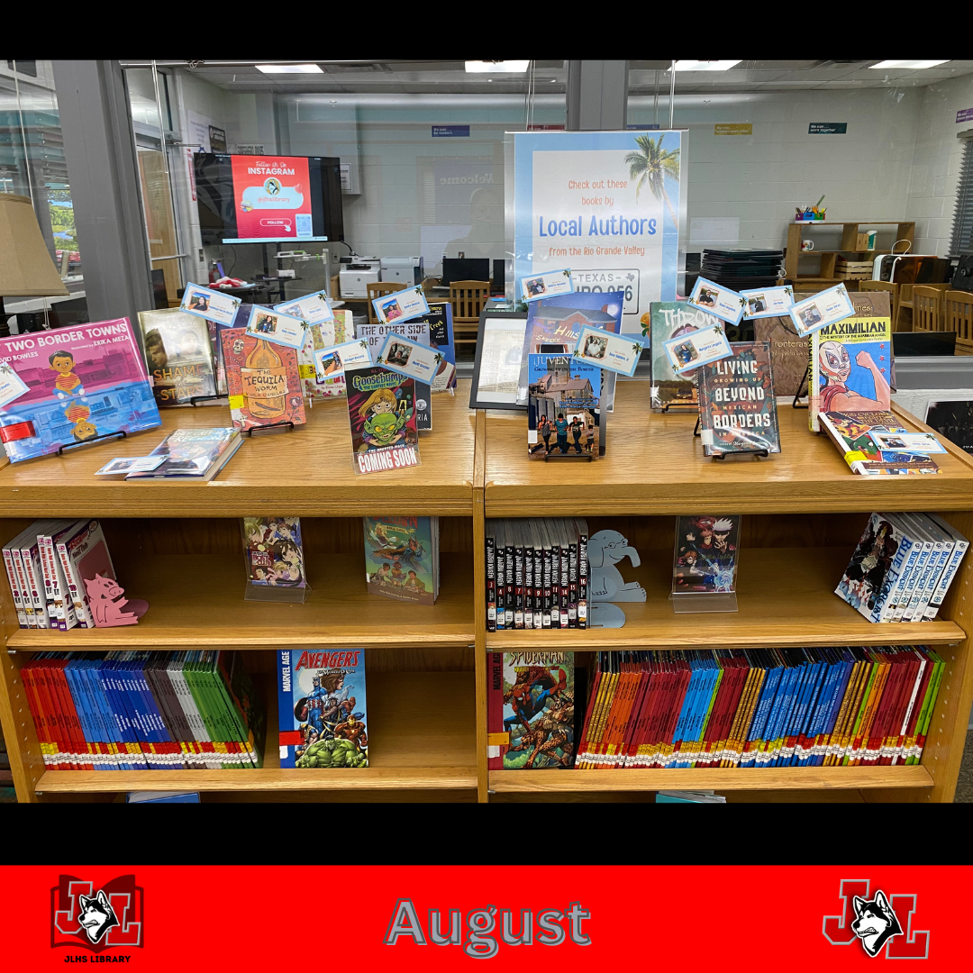 local authors library display