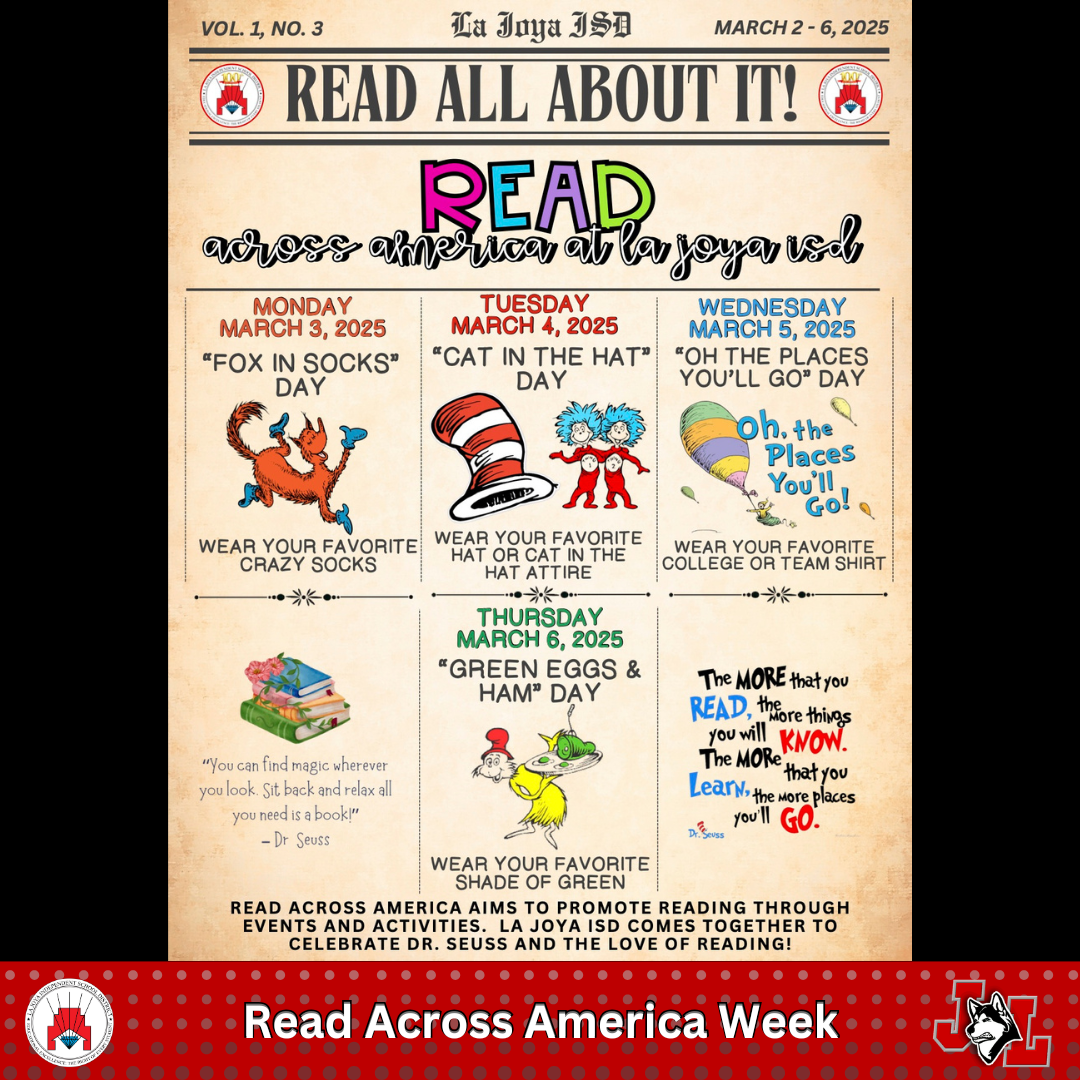 Read Across America Week 2025 Flyer