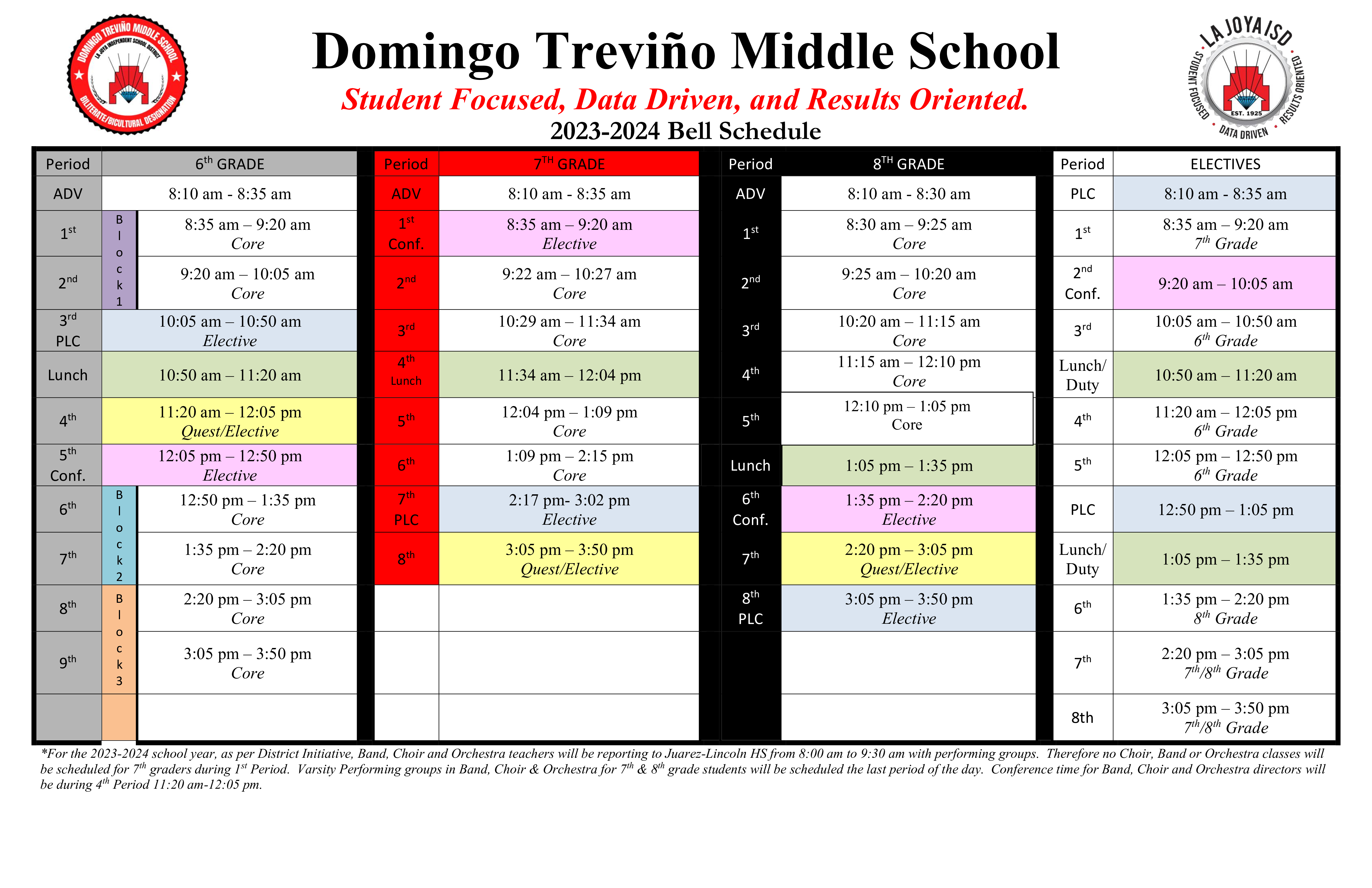 dtms bell schedule