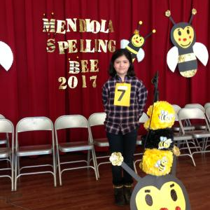 Student spelling bee winner
