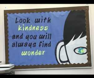 "Look with kindness and you will always find wonder"