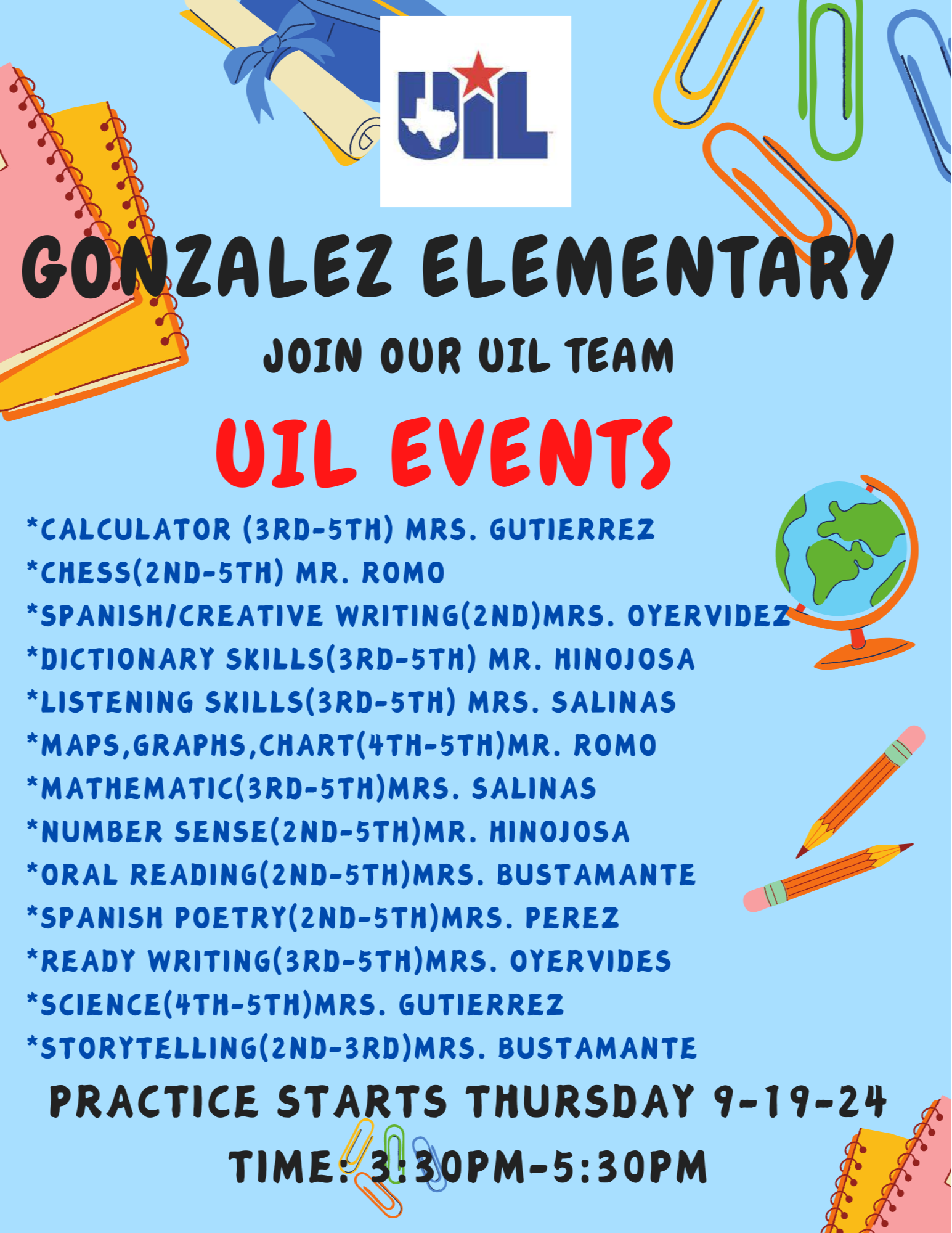 UIL events