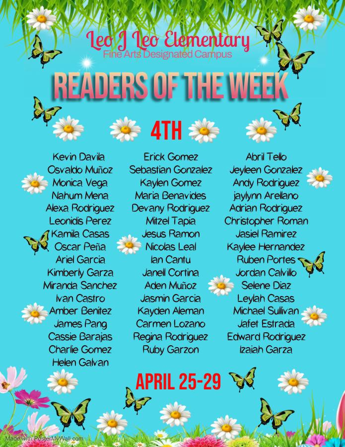 Readers of the Week