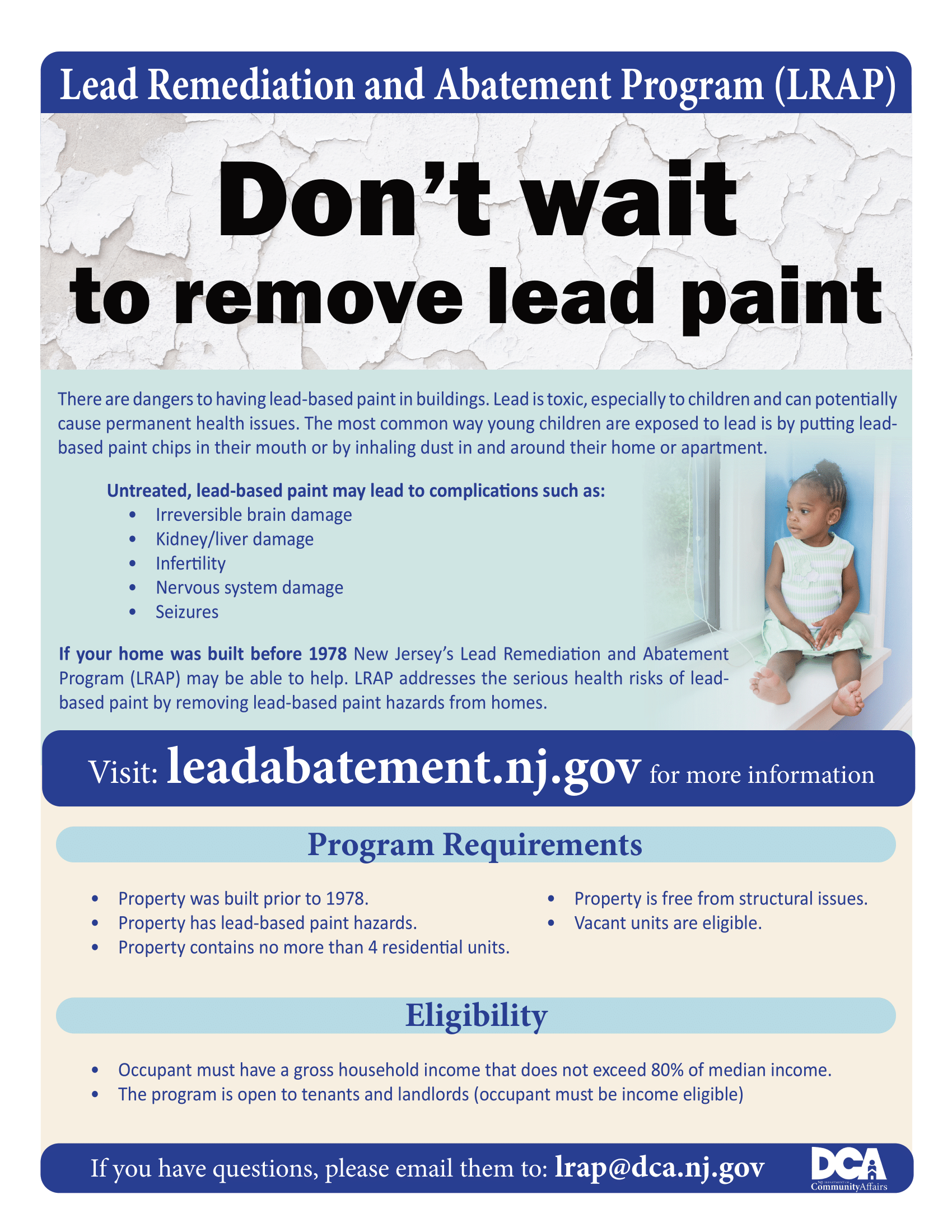 Lead Abatement Program Flyer