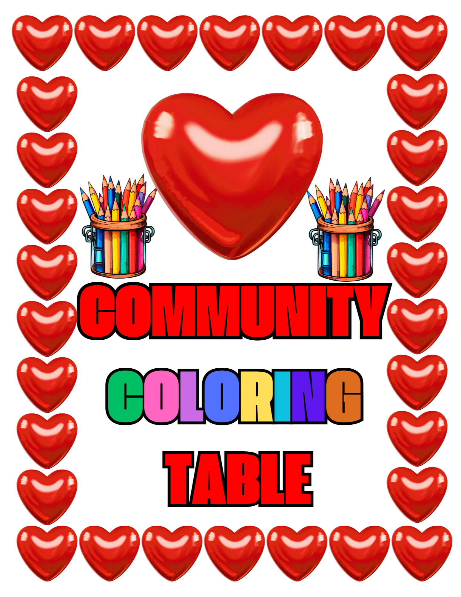 Community Coloring Table