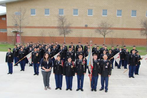 Rio Grande City JROTC Unit Earns Gold Star in Formal Inspection