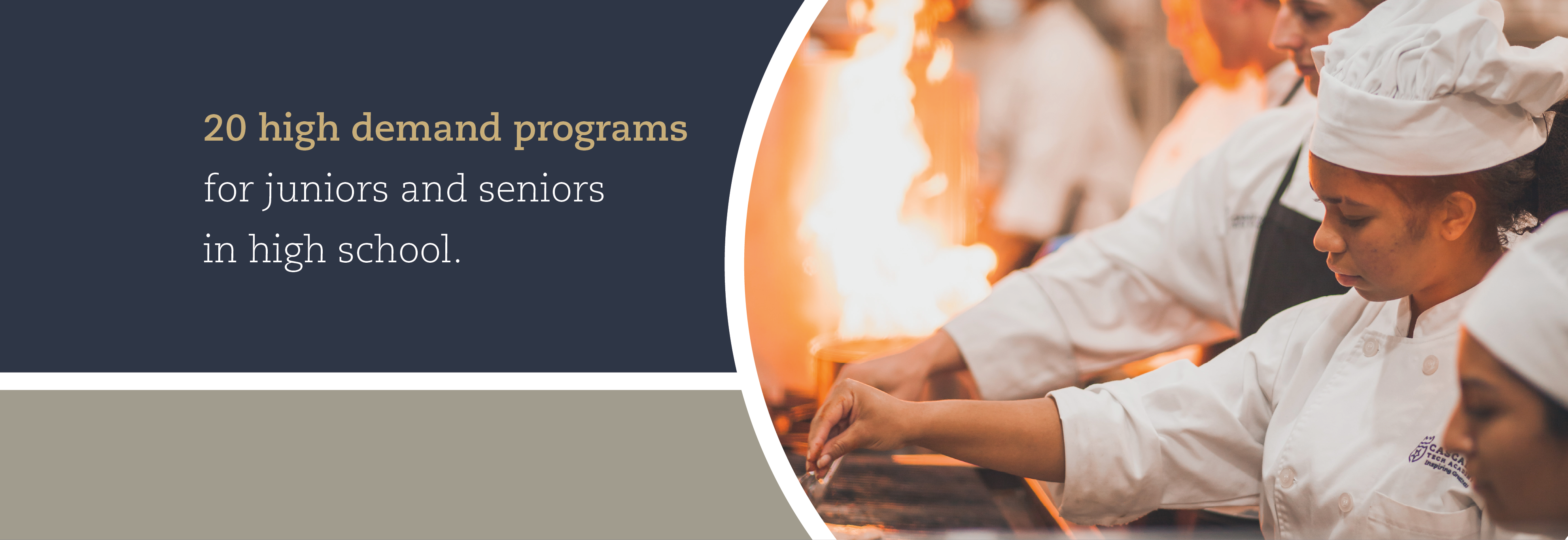 20 Programs - students cooking with fire