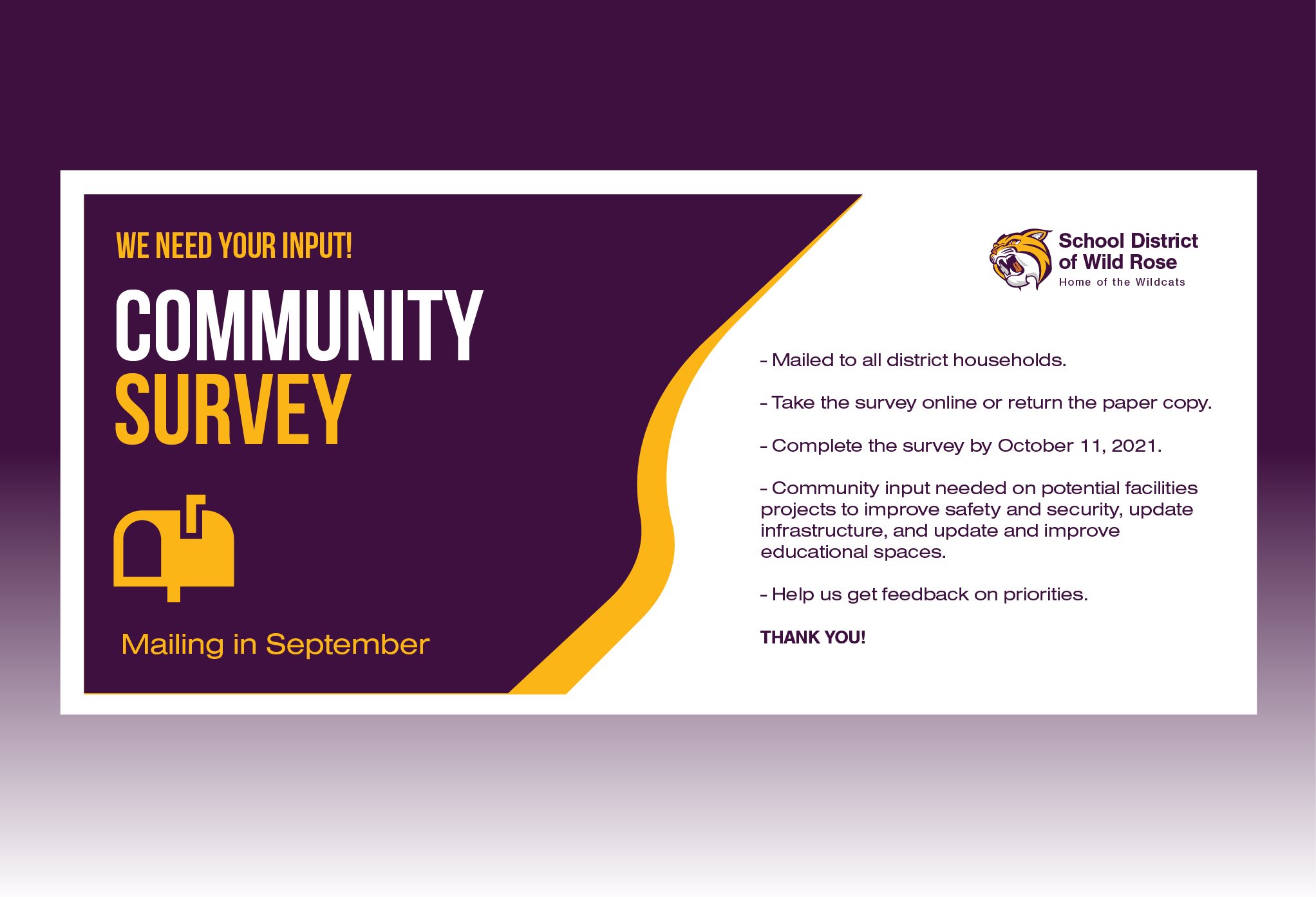 Community Survey Reminder