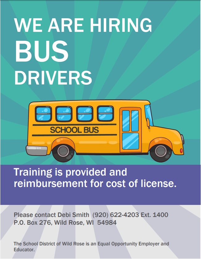 We are hiring bus driver