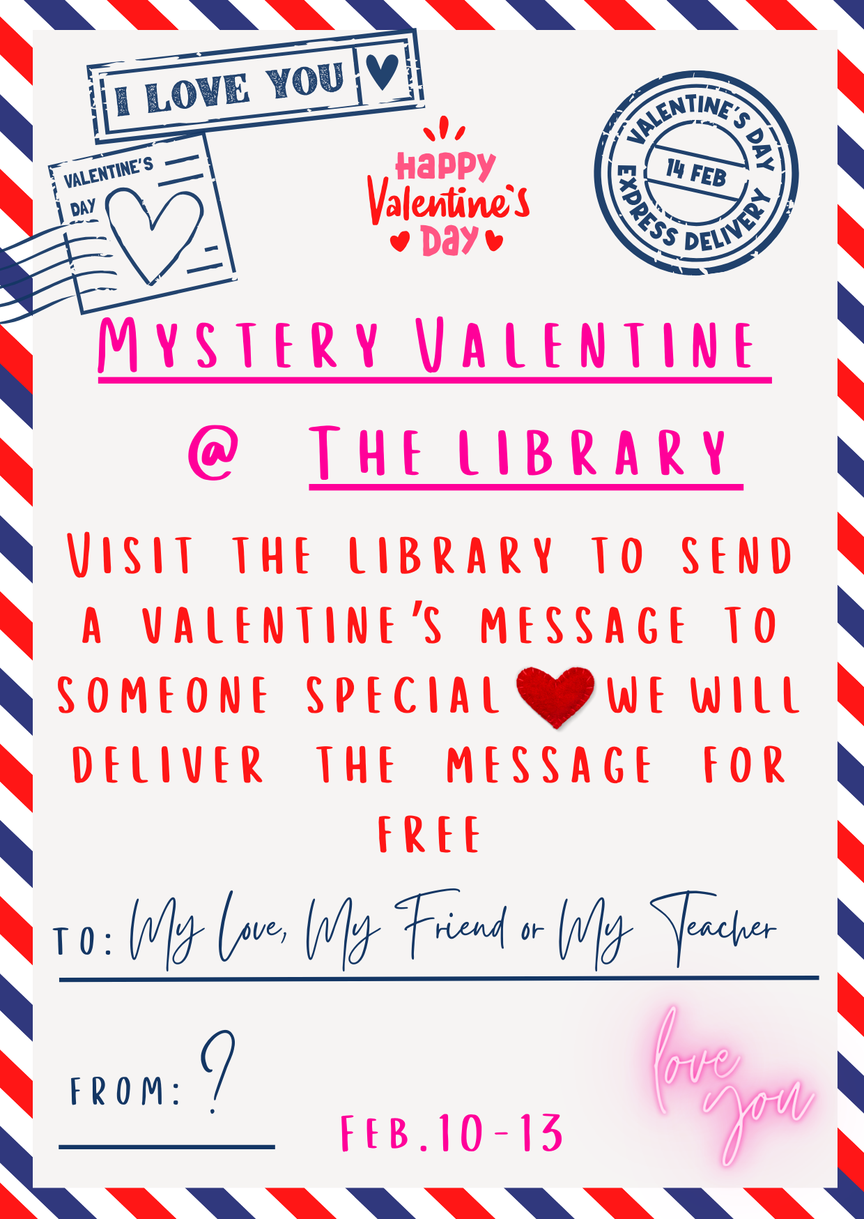 Mystery Valentine Activity