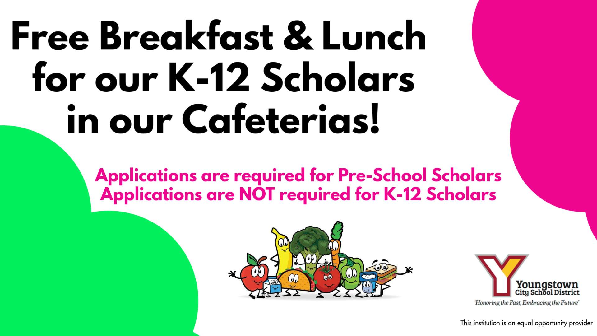 Free Breakfast & Lunch for K-12