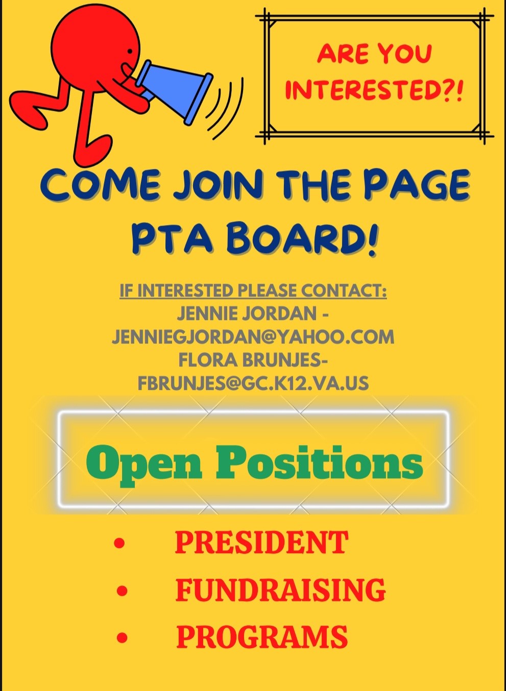 Join the PTA Board