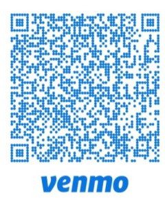 Venmo for Peasley Athletics Booster Club Blue and White QR Code