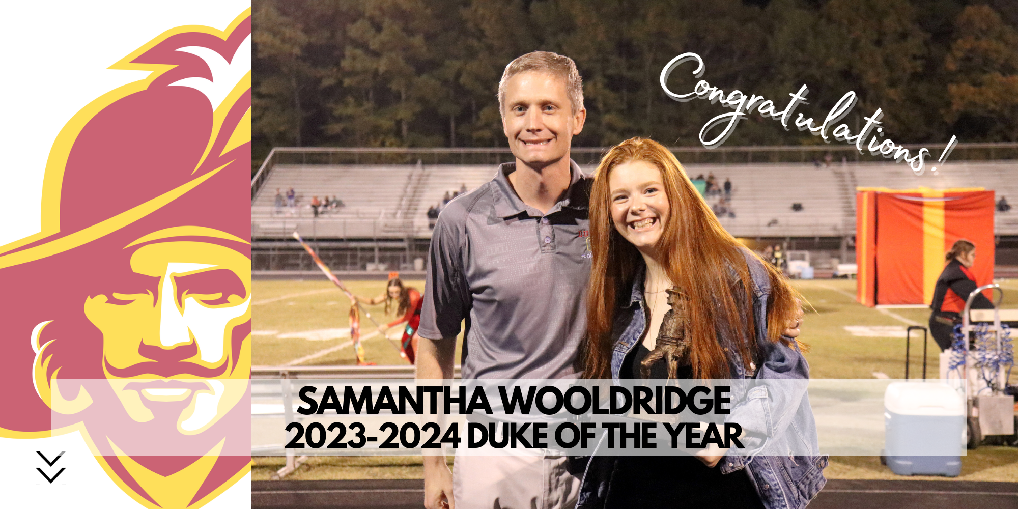 Samantha Wooldridge Duke of the year 