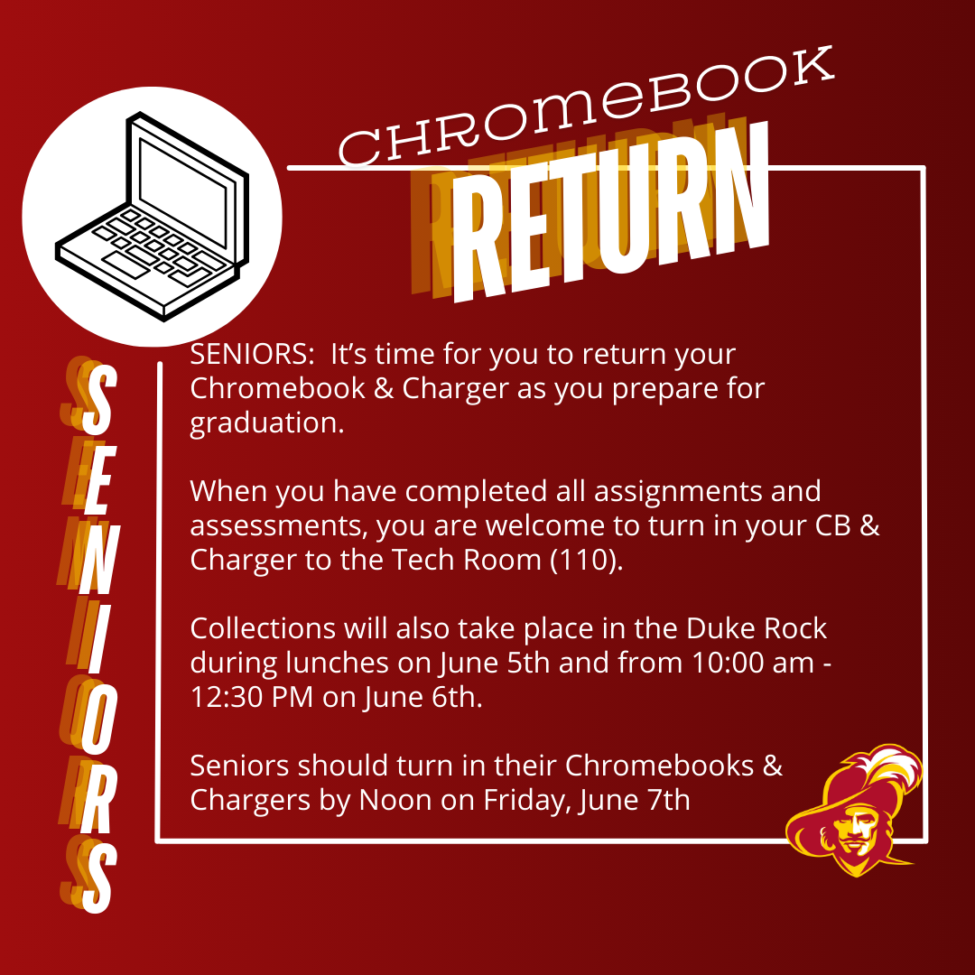 Senior Chromebook Return