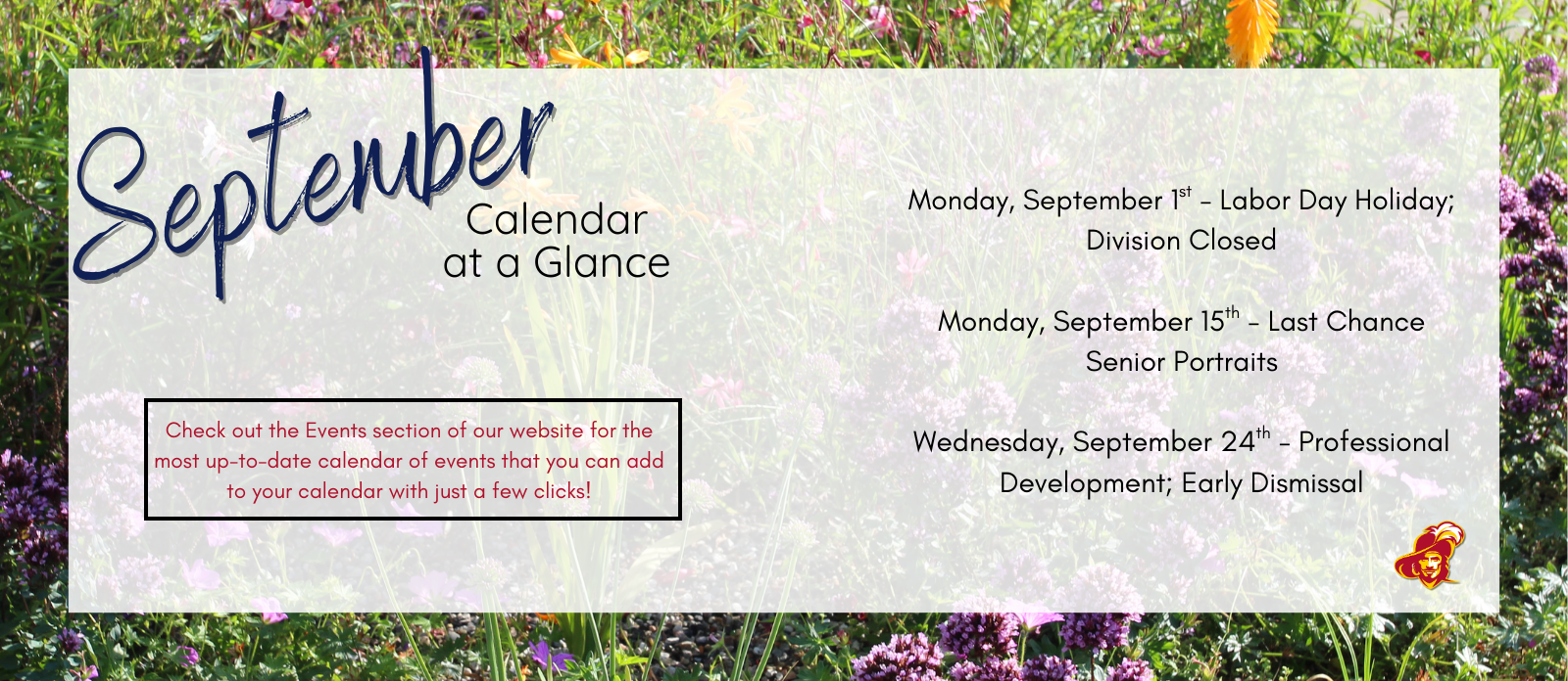 September at a Glance