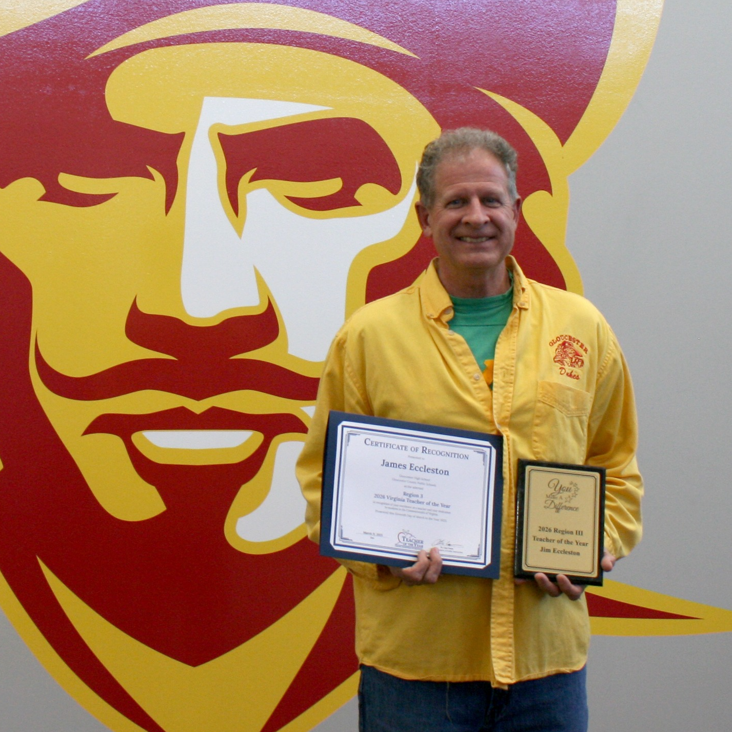 Region 3 Teacher of the Year, Mr. Jim Eccleston!