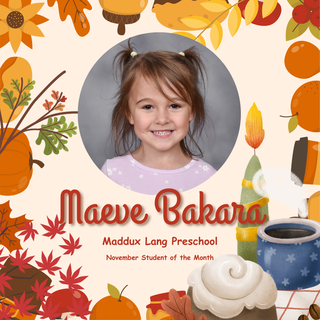 Maeve Bakara Student of the Month