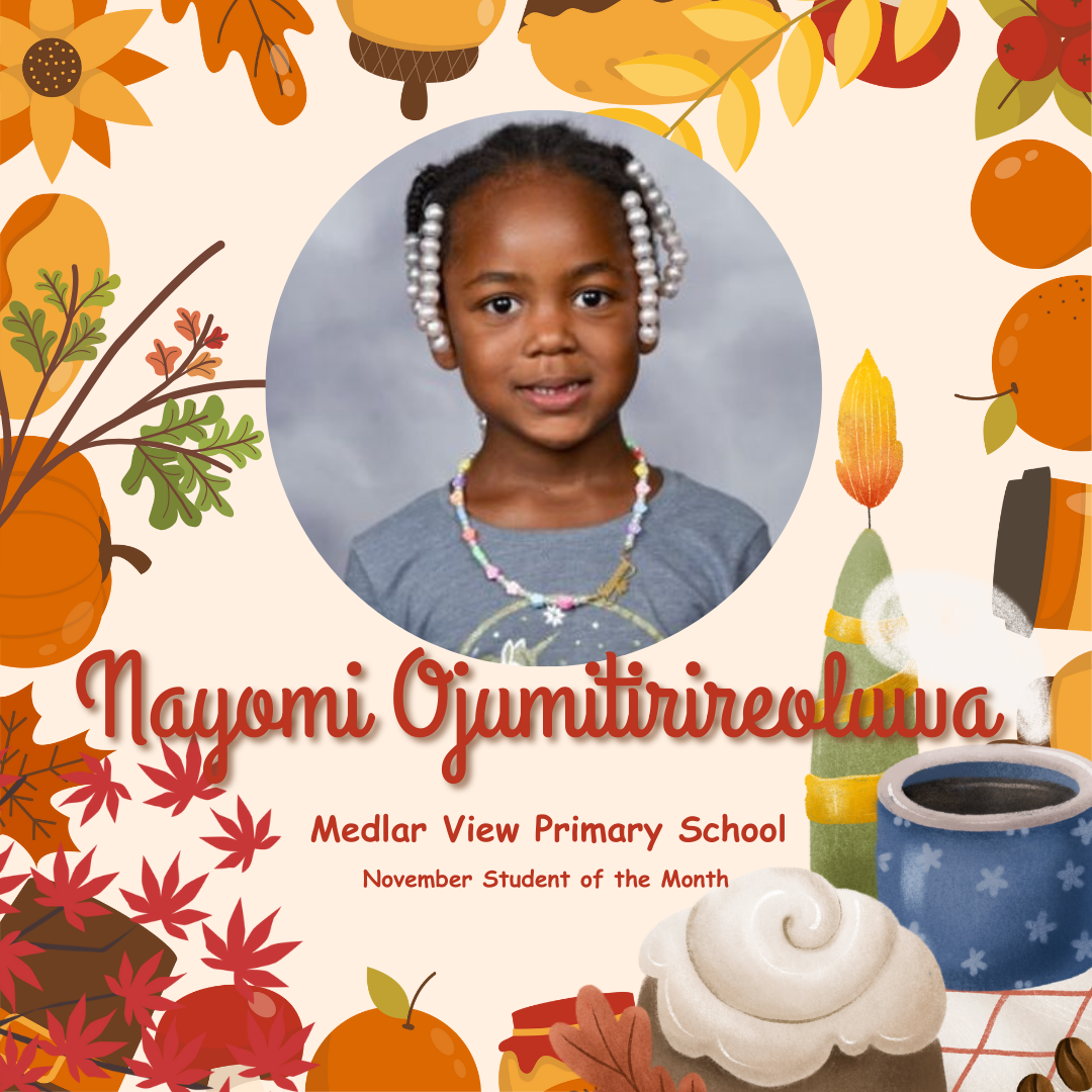 Nayomi Ojumitirireoluwa Student of the Month