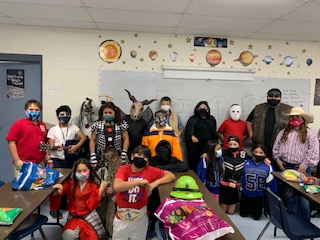 Halloween RMS (masks are not worn when students are eating)