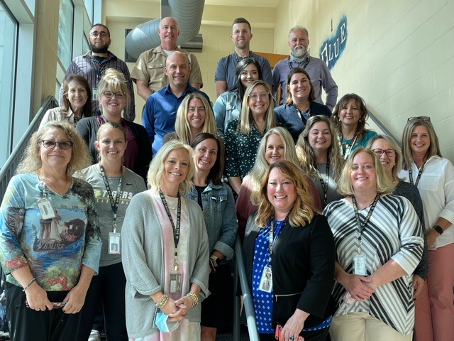 Teachers posing for photo
