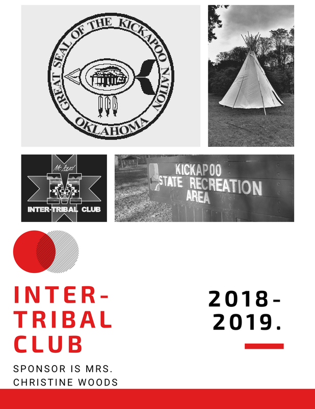 inter-tribal club 2019-2019 sponsor is mrs. christine woods graphic