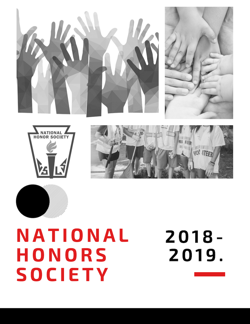 national honors society 2018-2019 graphic