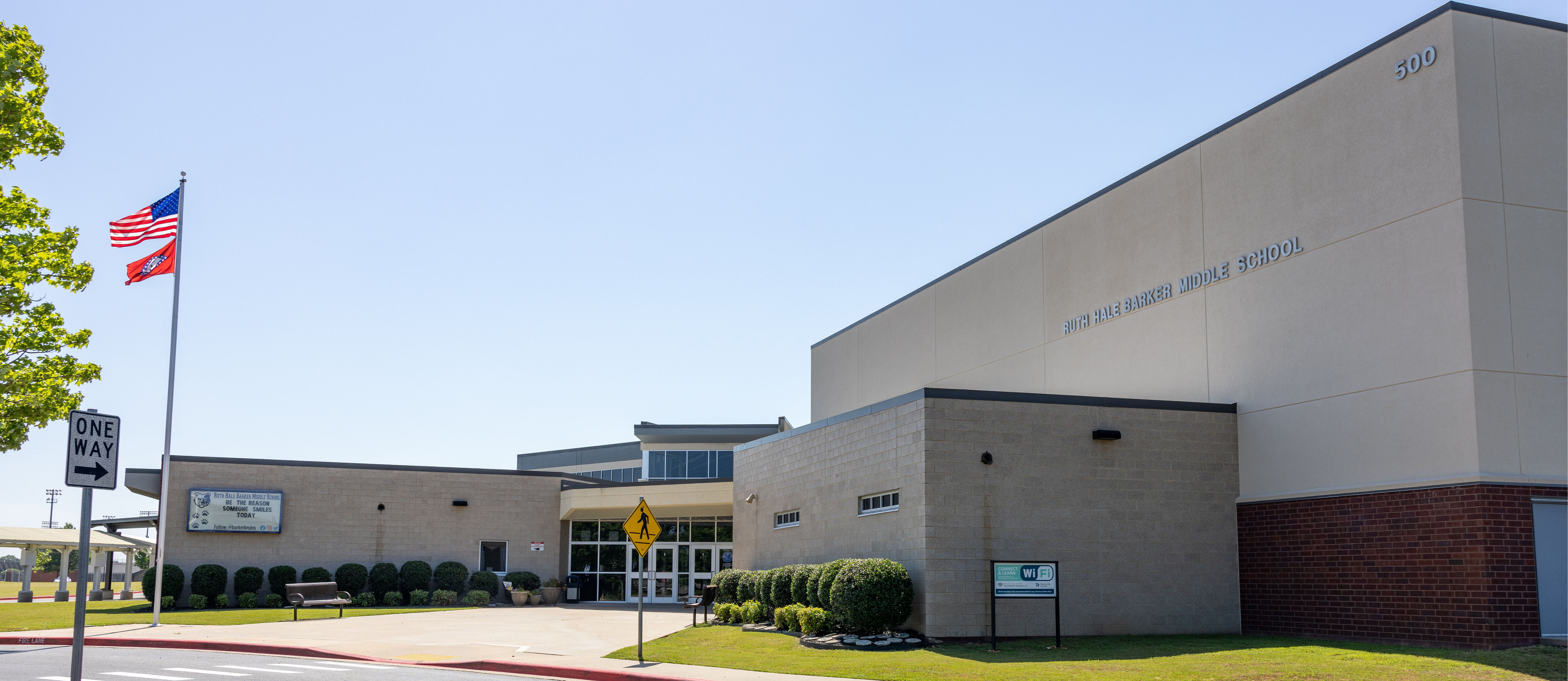 Ruth Barker Middle School panorama