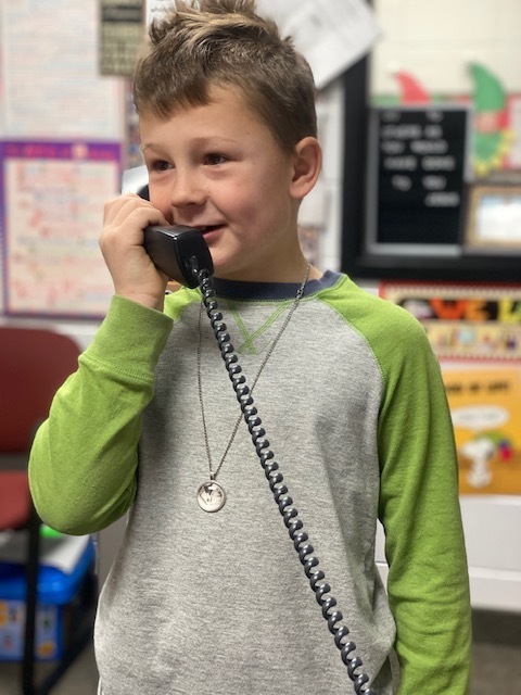 Good news phone call - Boy student